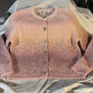 C&C California Pink Ombre Button-Front Cardigan